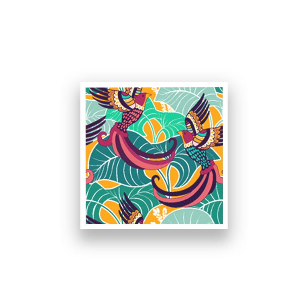 Abstract Colourful Painting 1 : 1 Square Premium Wall Art Canvas by MeriDeewar