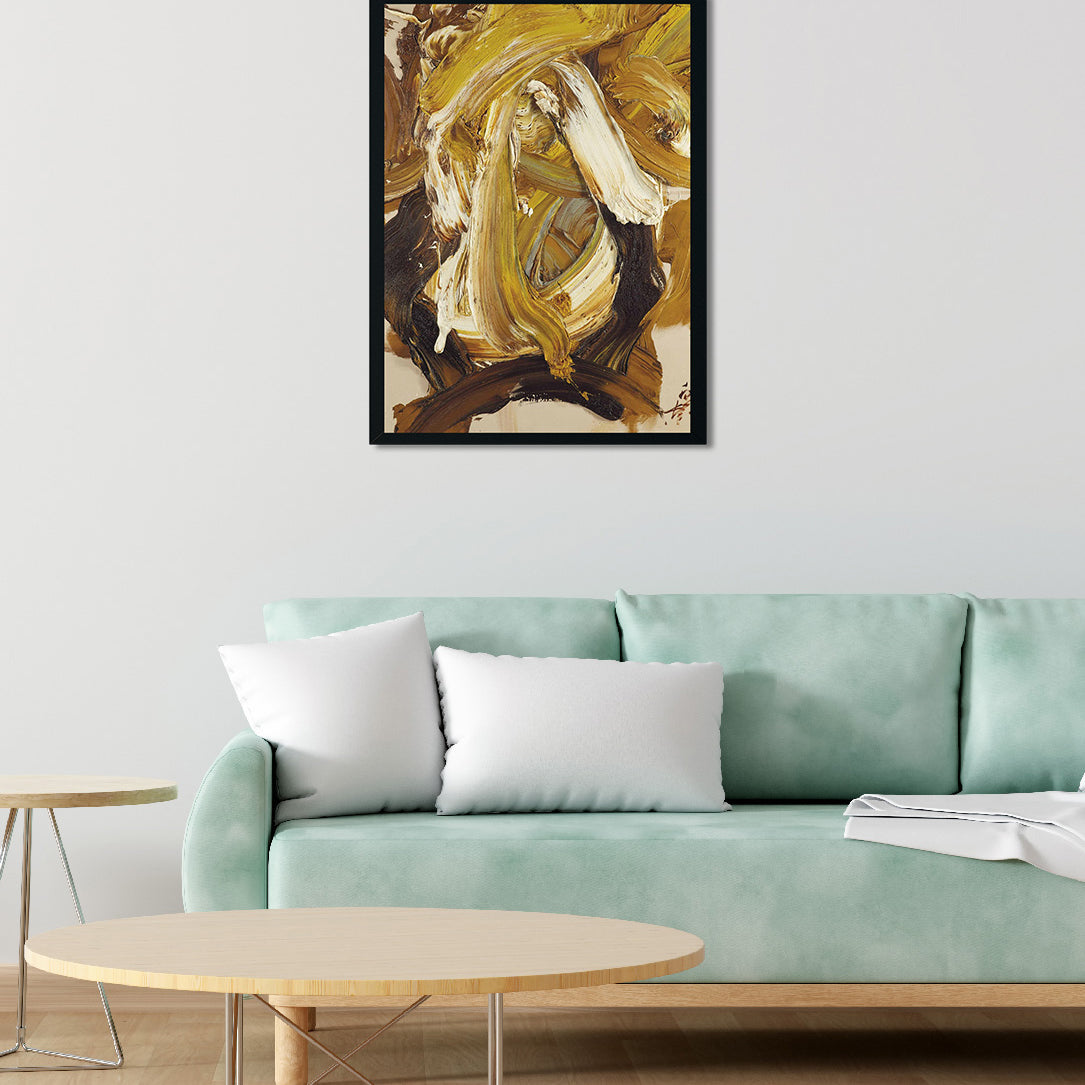 Abstract Composition Painting 2 : 3 Vertical Premium Wall Art Canvas by MeriDeewar