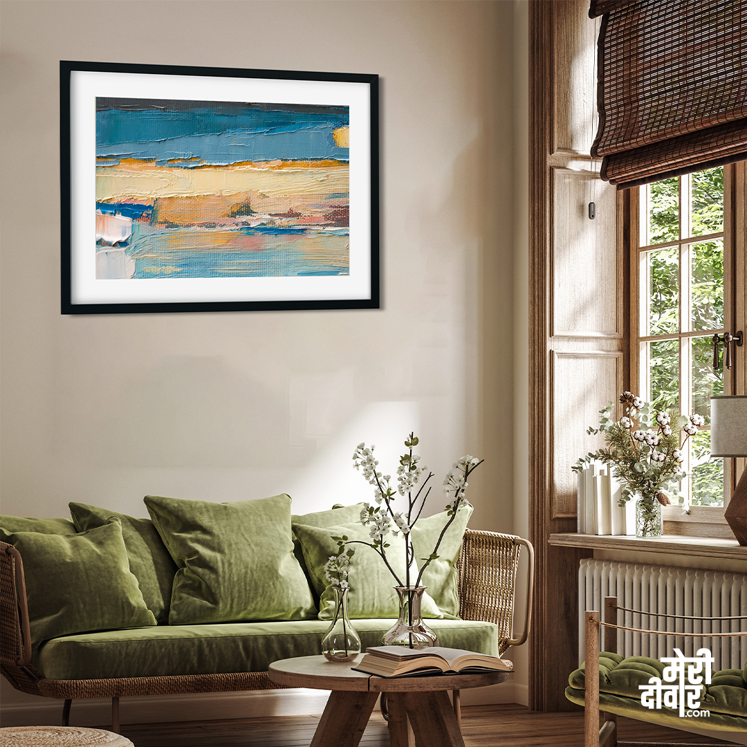 Abstract contemporary Wall Painting 3 : 2 Horizontal Premium Wall Art Canvas by MeriDeewar