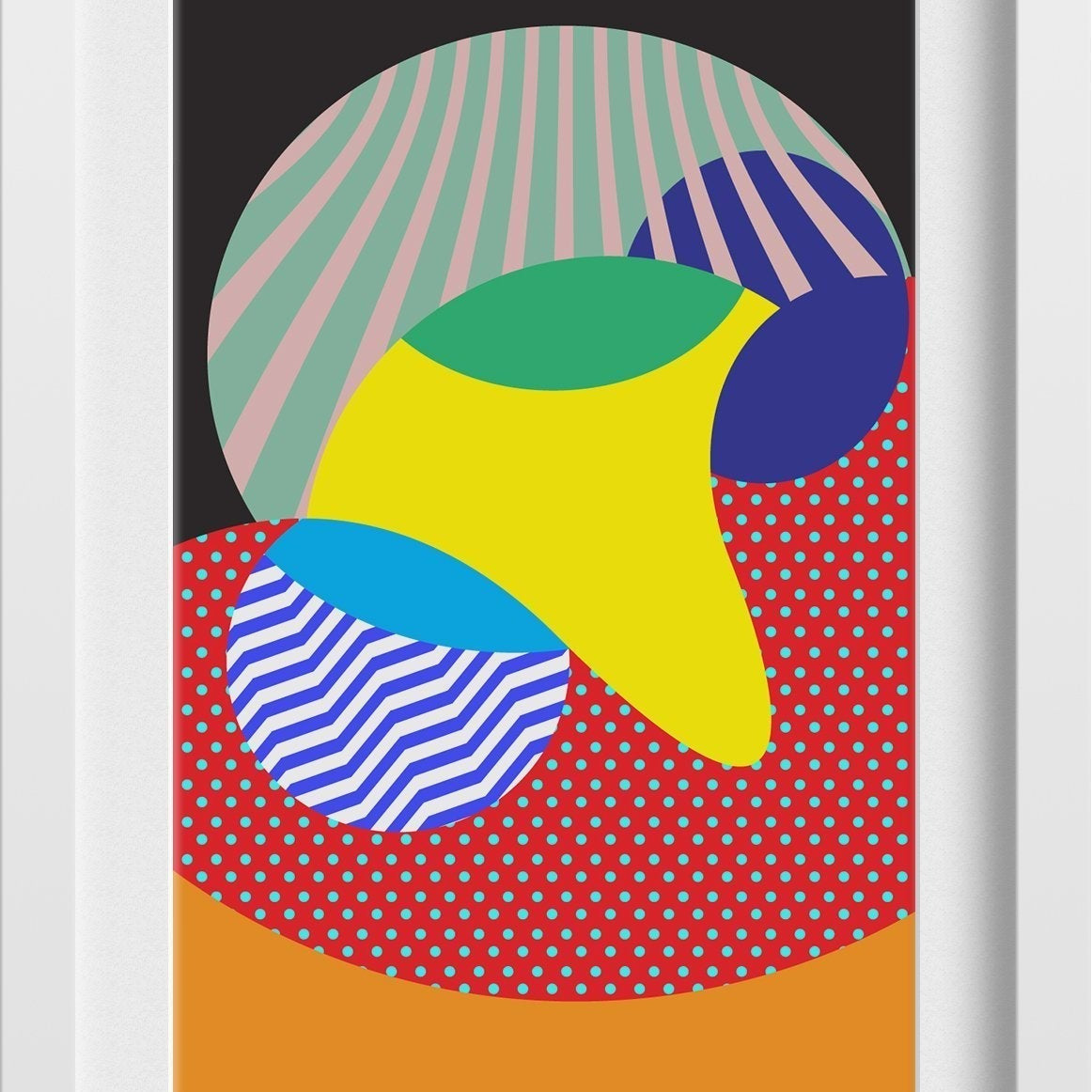 Abstract-design-lV 2 : 3 Vertical Premium Wall Art Canvas by MeriDeewar
