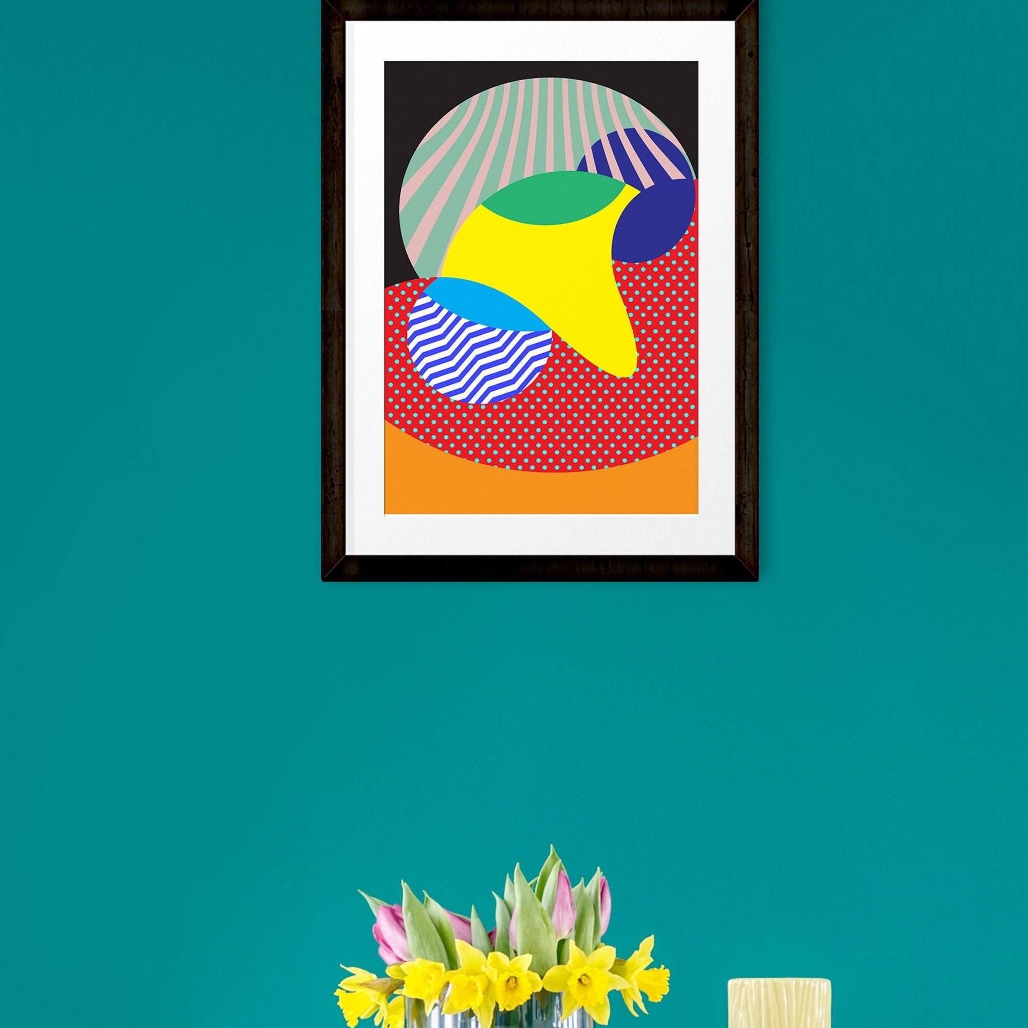 Abstract-design-lV 2 : 3 Vertical Premium Wall Art Canvas by MeriDeewar