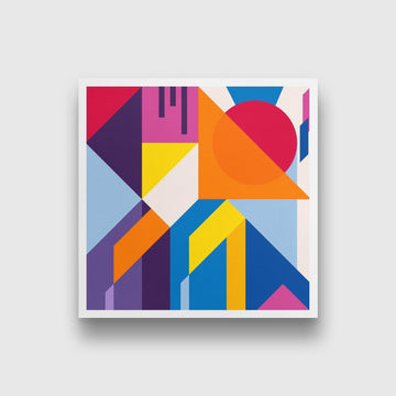 Abstract l 1 : 1 Square Premium Wall Art Canvas by MeriDeewar