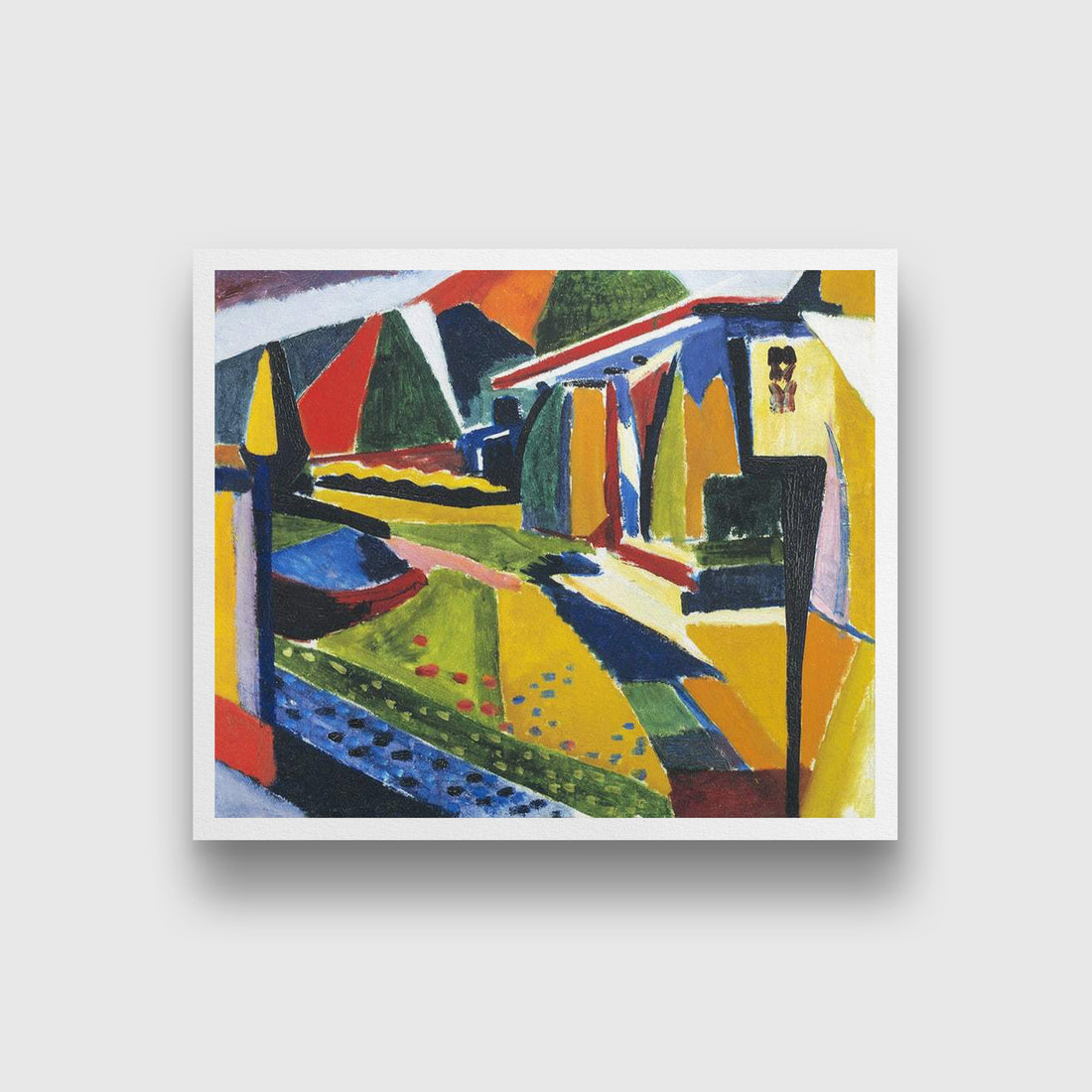 Abstract Landscape Henry Lyman Saÿen Painting - MeriDeewar 6 : 5 Horizontal Premium Wall Art Canvas by MeriDeewar