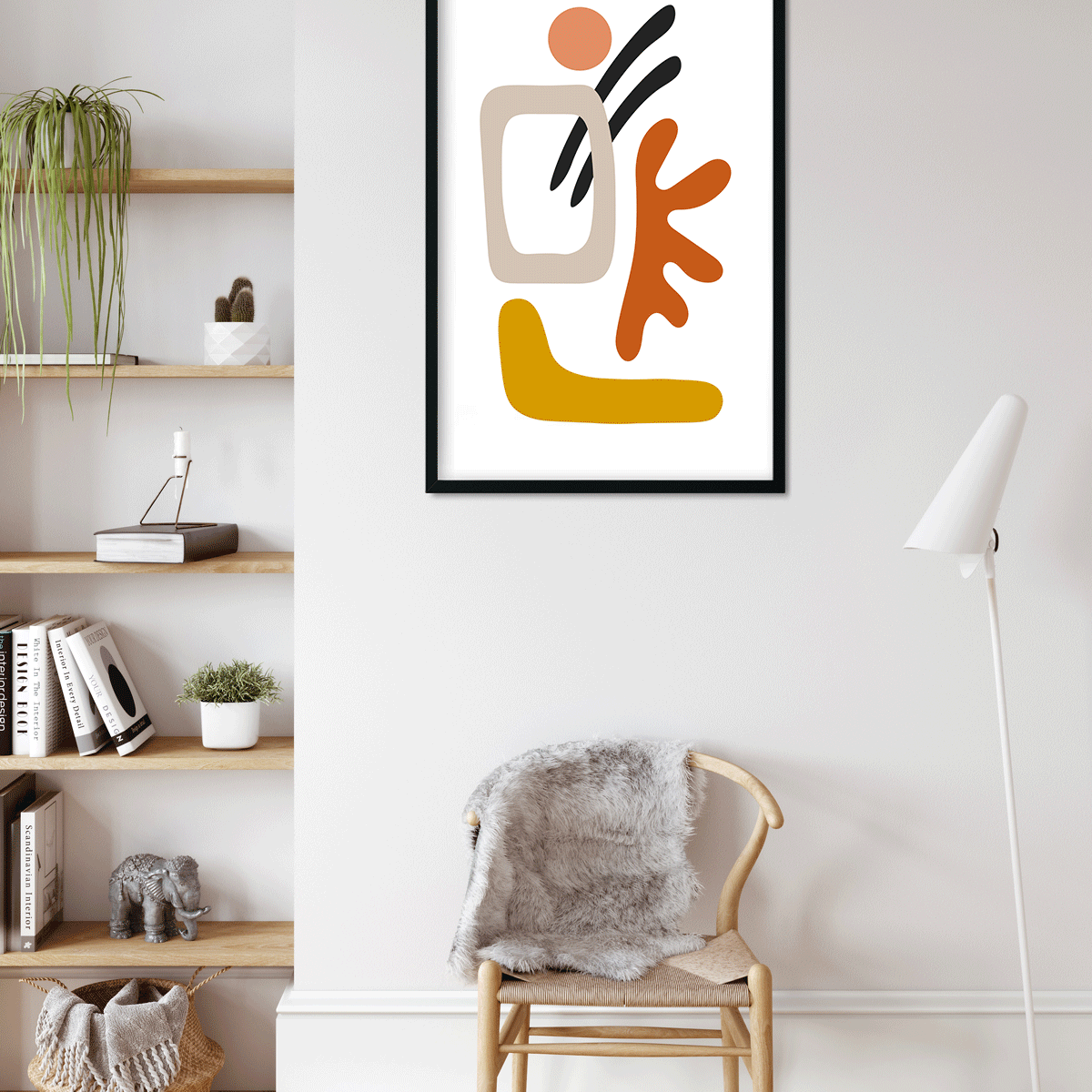 Abstract mid century collection - Painting 3 : 4.2 Vertical Premium Wall Art Canvas by MeriDeewar