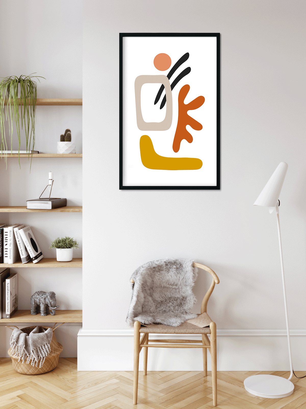 Abstract mid century collection - Painting 3 : 4.2 Vertical Premium Wall Art Canvas by MeriDeewar