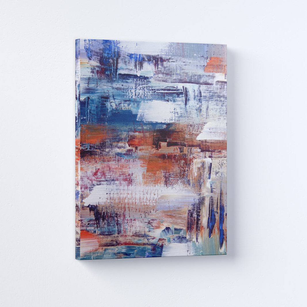 Abstract Oil Paintings 1 : 1 Square Premium Wall Art Canvas by MeriDeewar