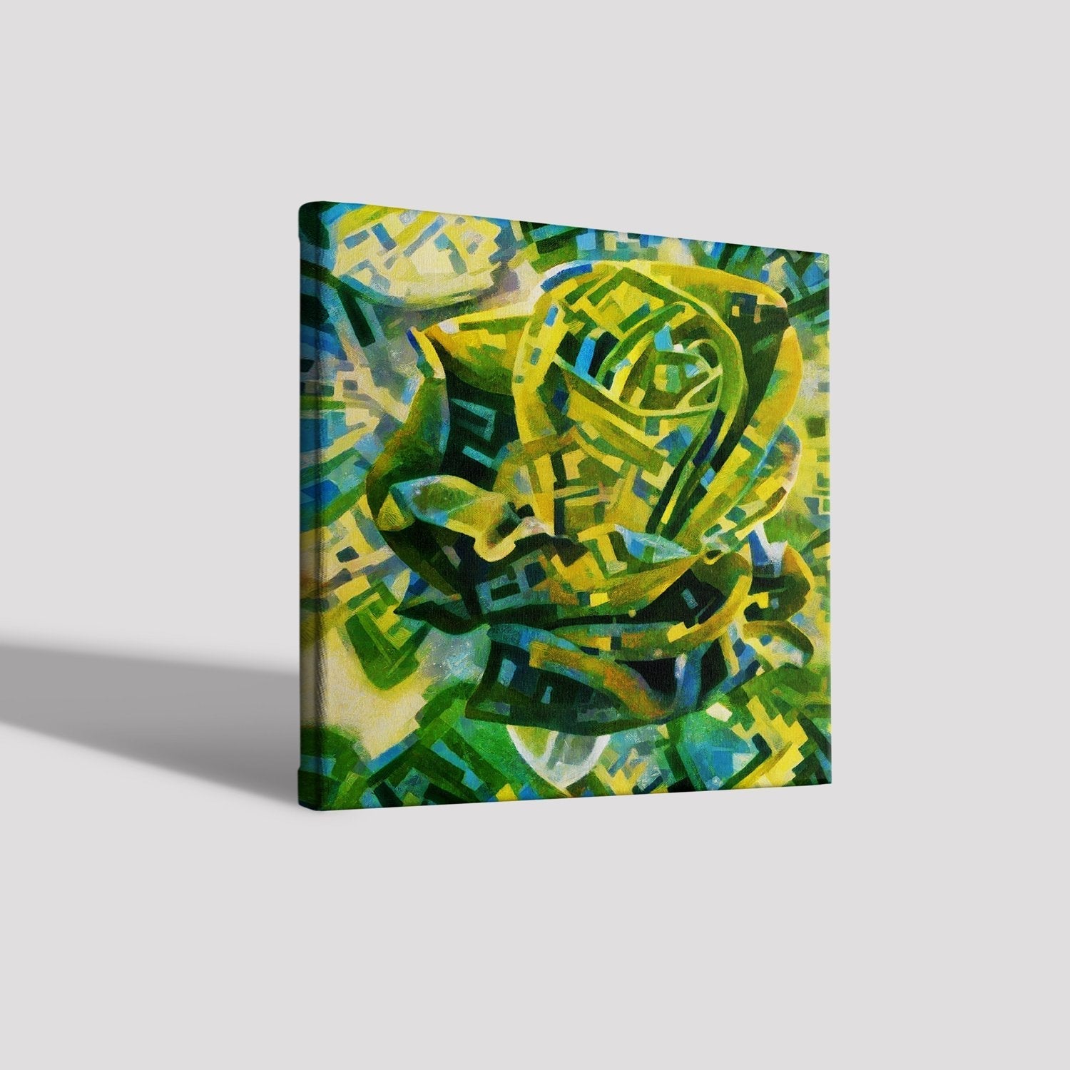 Abstract painting 1 : 1 Square Premium Wall Art Canvas by MeriDeewar
