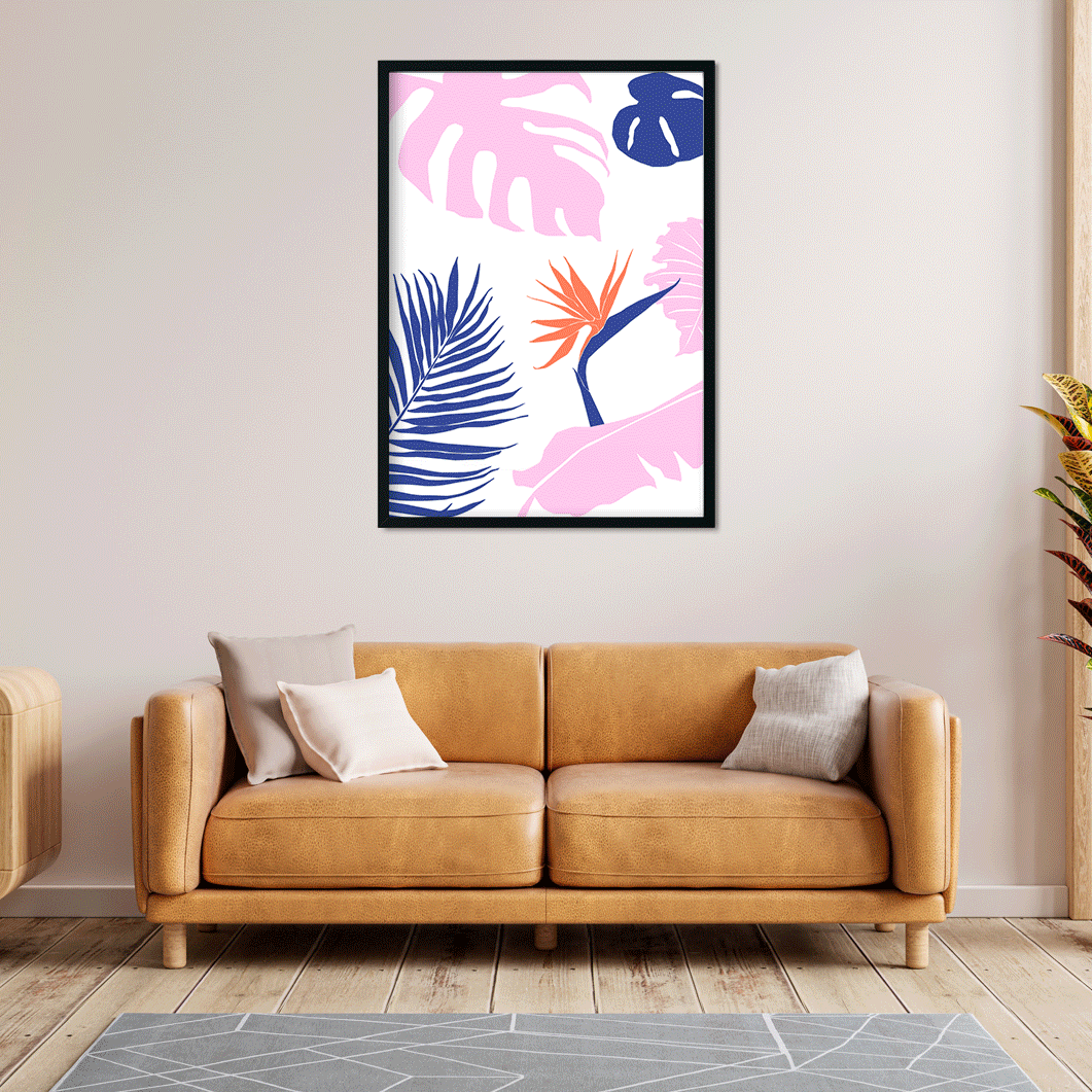 Abstract plants Art Print Painting 3 : 4.2 Vertical Premium Wall Art Canvas by MeriDeewar