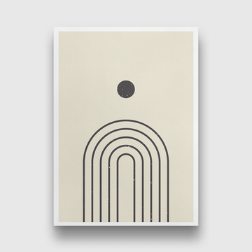Abstract sunshine like minimalist Painting 4 :5 Vertical Premium Wall Art Canvas by MeriDeewar