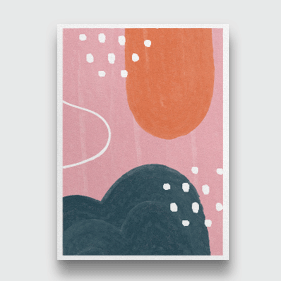 Abstract watercolor shape cover Painting 3 : 4.2 Vertical Premium Wall Art Canvas by MeriDeewar