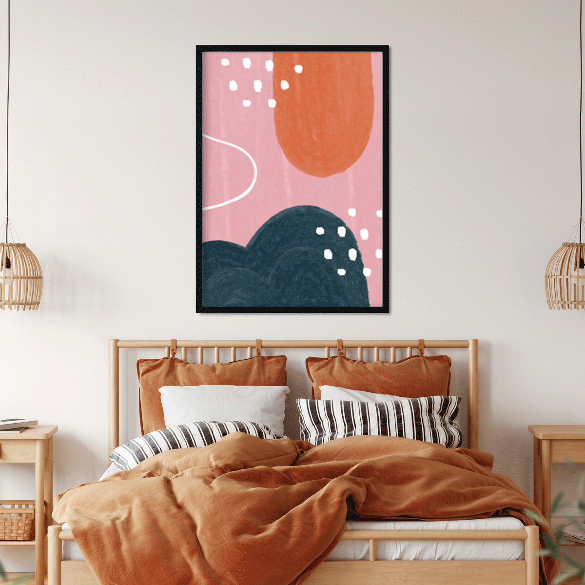 Abstract watercolor shape cover Painting 3 : 4.2 Vertical Premium Wall Art Canvas by MeriDeewar