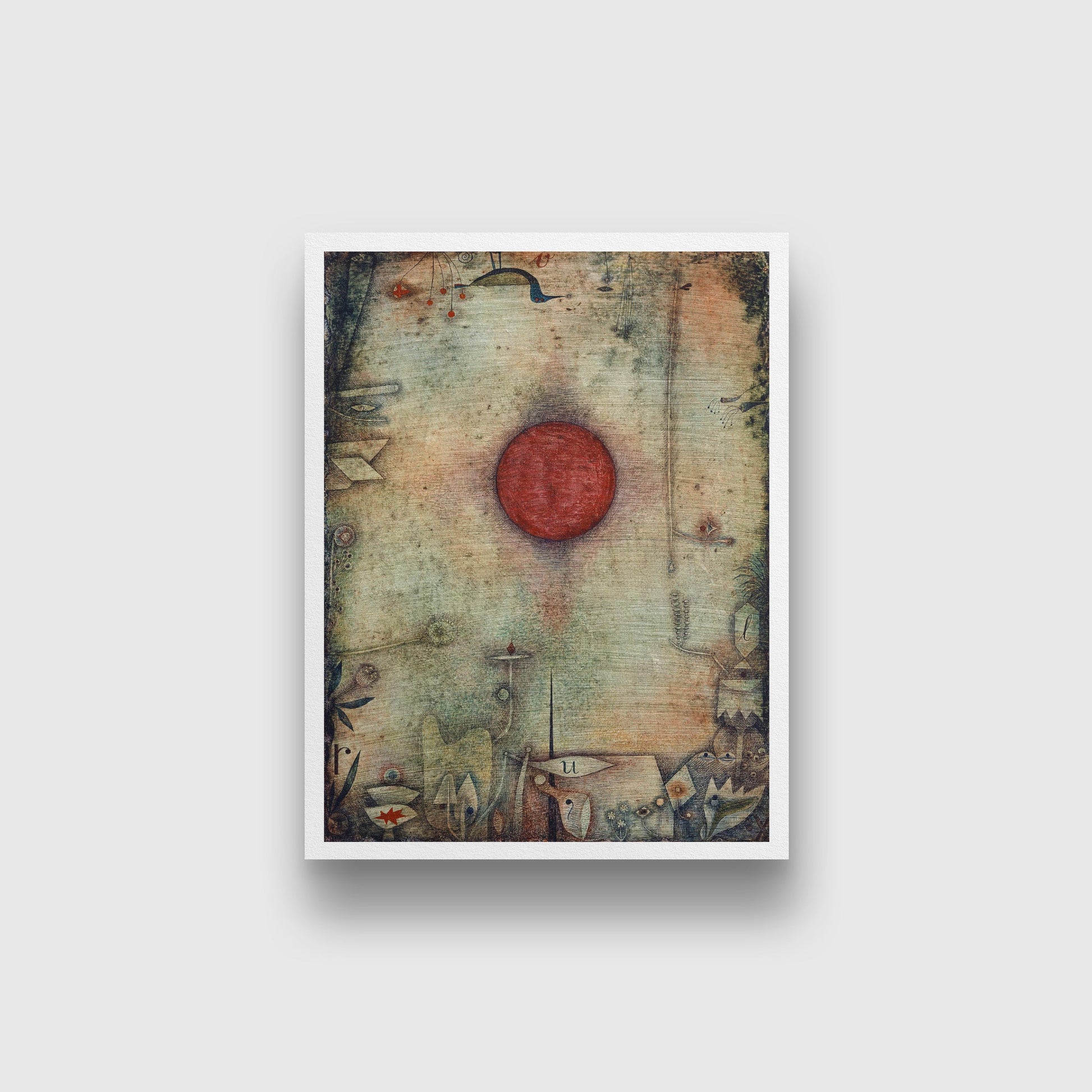 Ad marginem painting - Meri Deewar 3 : 4 Vertical Premium Wall Art Canvas by MeriDeewar