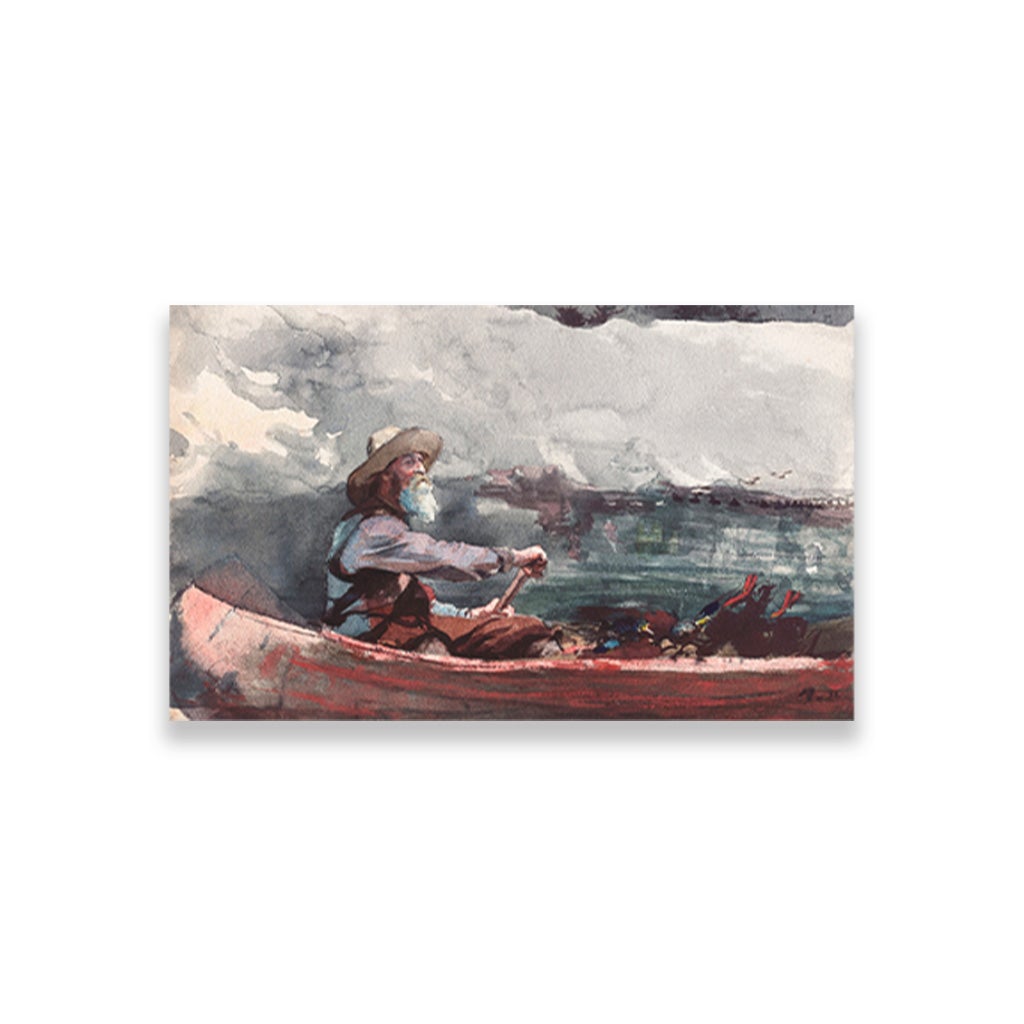 Adirondacks Guide painting - Meri Deewar 3 : 2 Horizontal Premium Wall Art Canvas by MeriDeewar