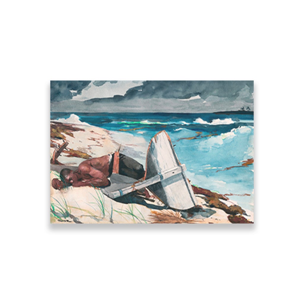 After the Hurricane Bahamas painting - Meri Deewar 3 : 2 Horizontal Premium Wall Art Canvas by MeriDeewar