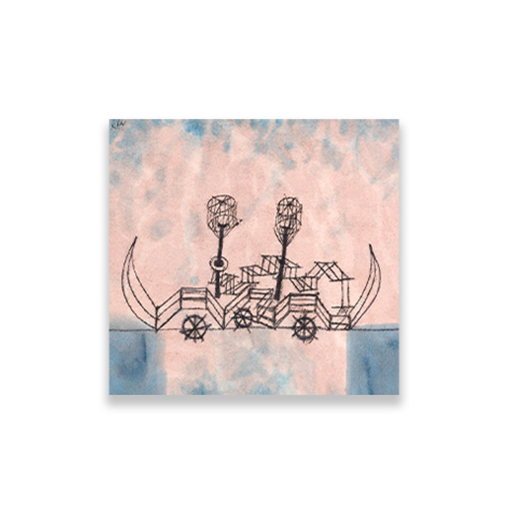 Alter Dampfer painting - Meri Deewar 1 : 1 Square Premium Wall Art Canvas by MeriDeewar