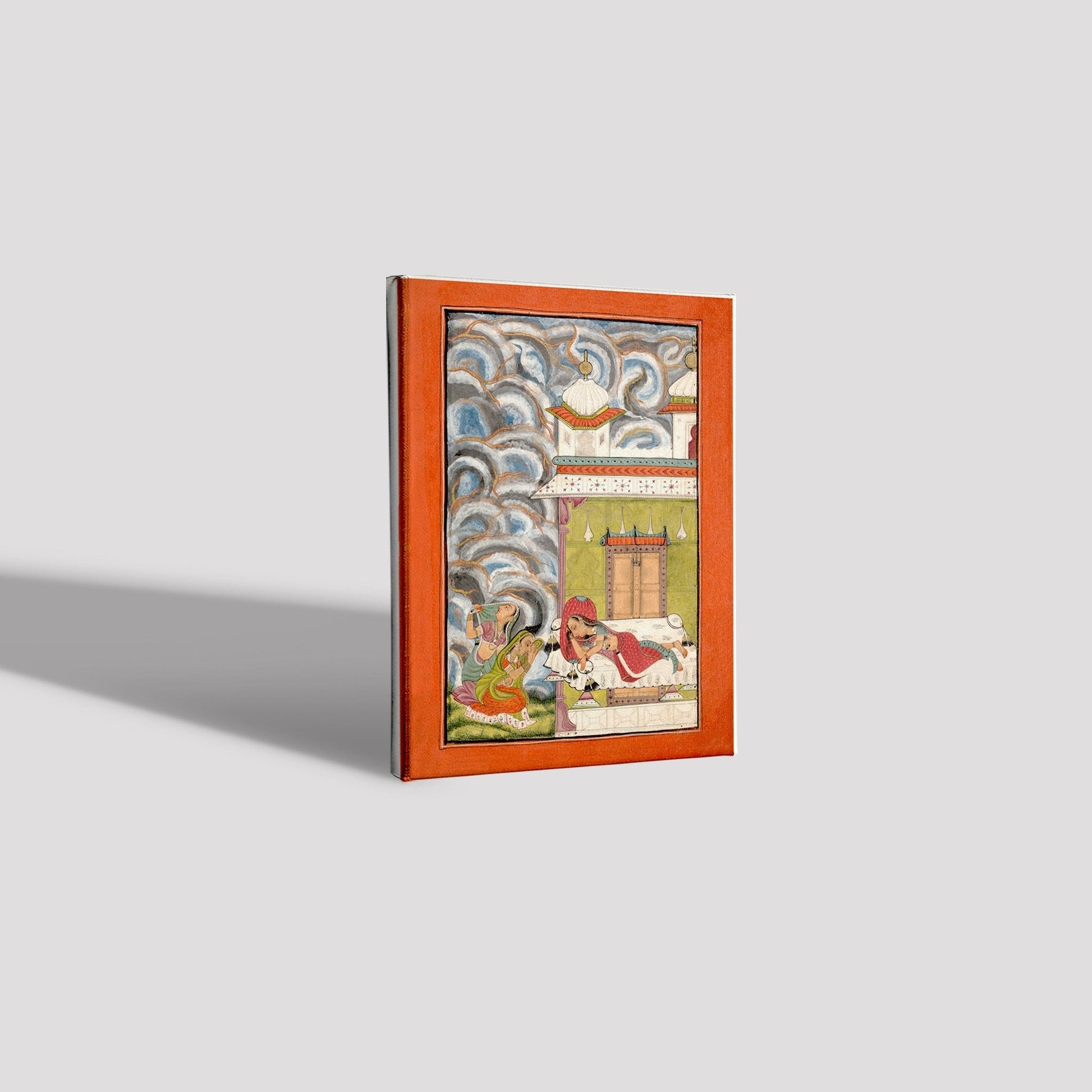Andhrayaki-Ragini--Folio-from-a-ragamala-series Painting-Meri Deewar 3 : 4 Vertical Premium Wall Art Canvas by MeriDeewar