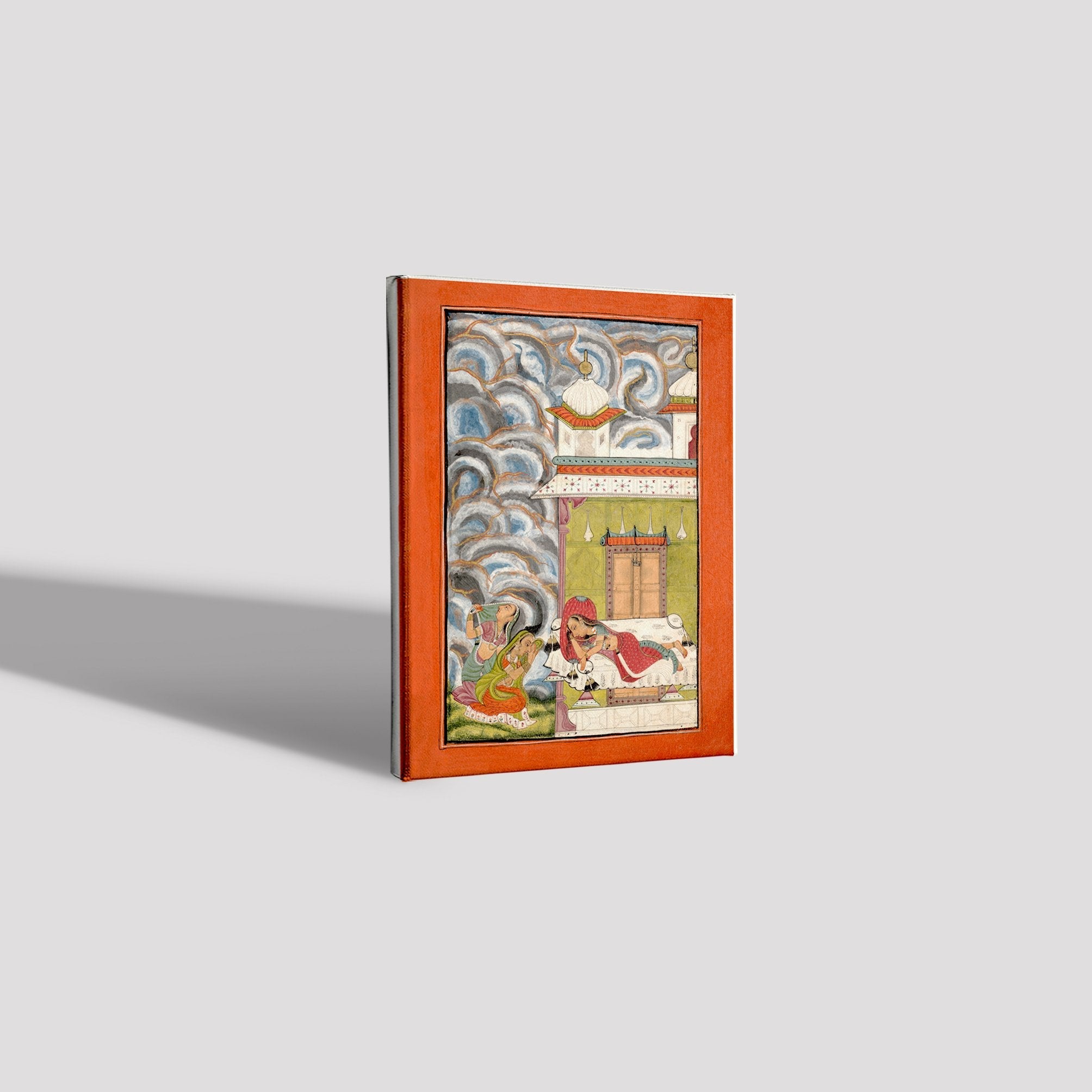 Andhrayaki-Ragini--Folio-from-a-ragamala-series Painting-Meri Deewar 3 : 4 Vertical Premium Wall Art Canvas by MeriDeewar