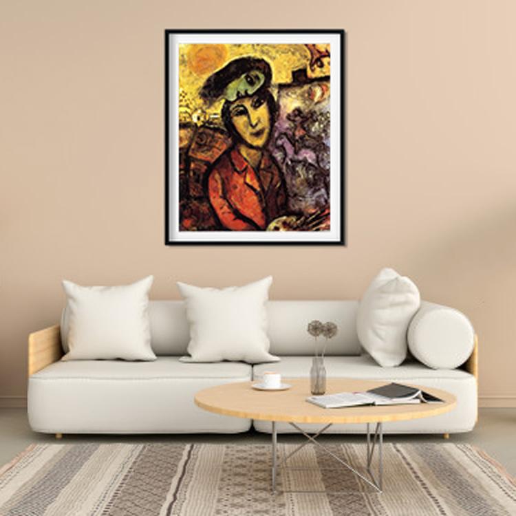 Artist at his easel Painting - Meri Deewar 5 : 6 Vertical Premium Wall Art Canvas by MeriDeewar