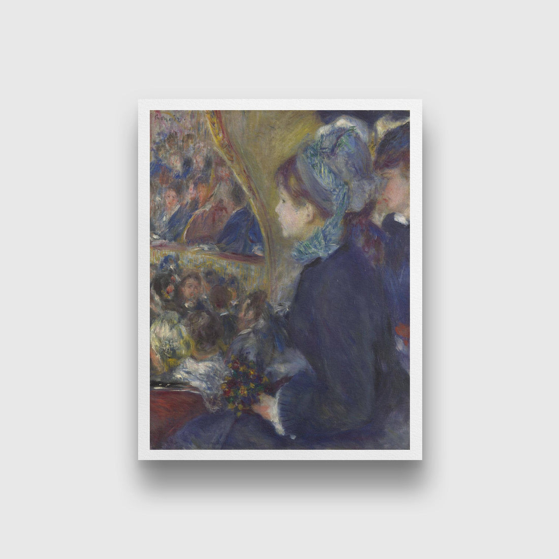 At the Theatre Painting-Meri Deewar 3 : 4 Vertical Premium Wall Art Canvas by MeriDeewar