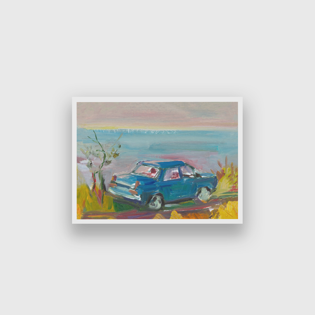 Auto Oil Painting 4 : 3 Horizontal Premium Wall Art Canvas by MeriDeewar