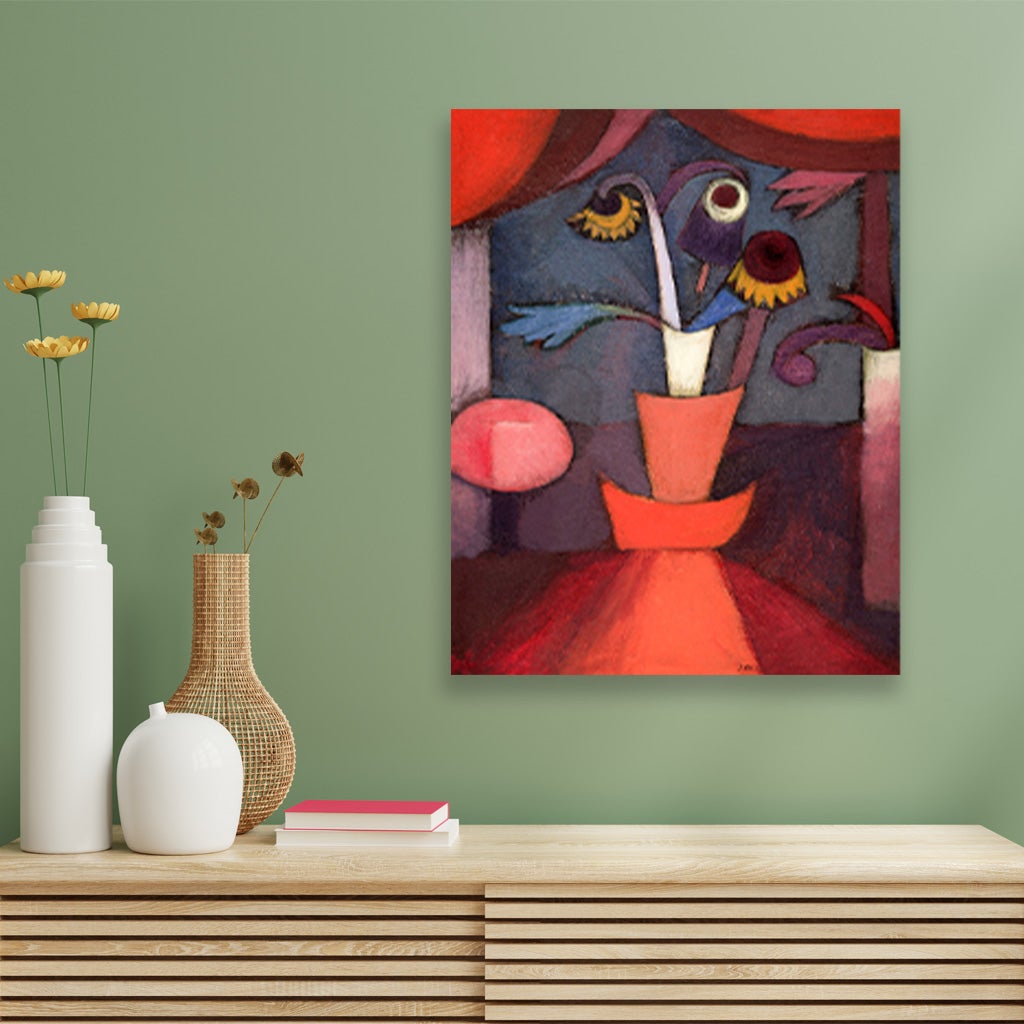 Autumn Flower painting - Meri Deewar 5 : 6 Vertical Premium Wall Art Canvas by MeriDeewar