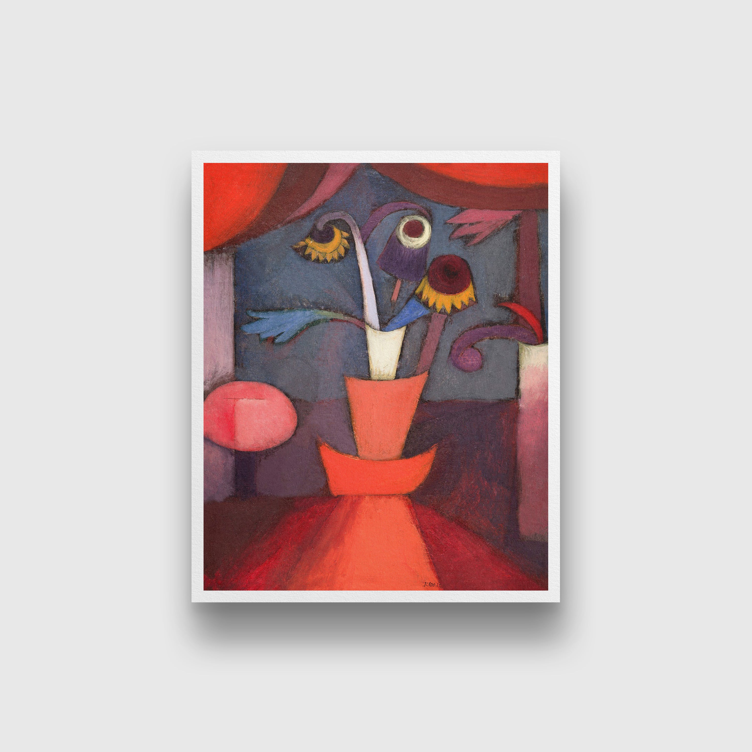 Autumn Flower painting - Meri Deewar 5 : 6 Vertical Premium Wall Art Canvas by MeriDeewar