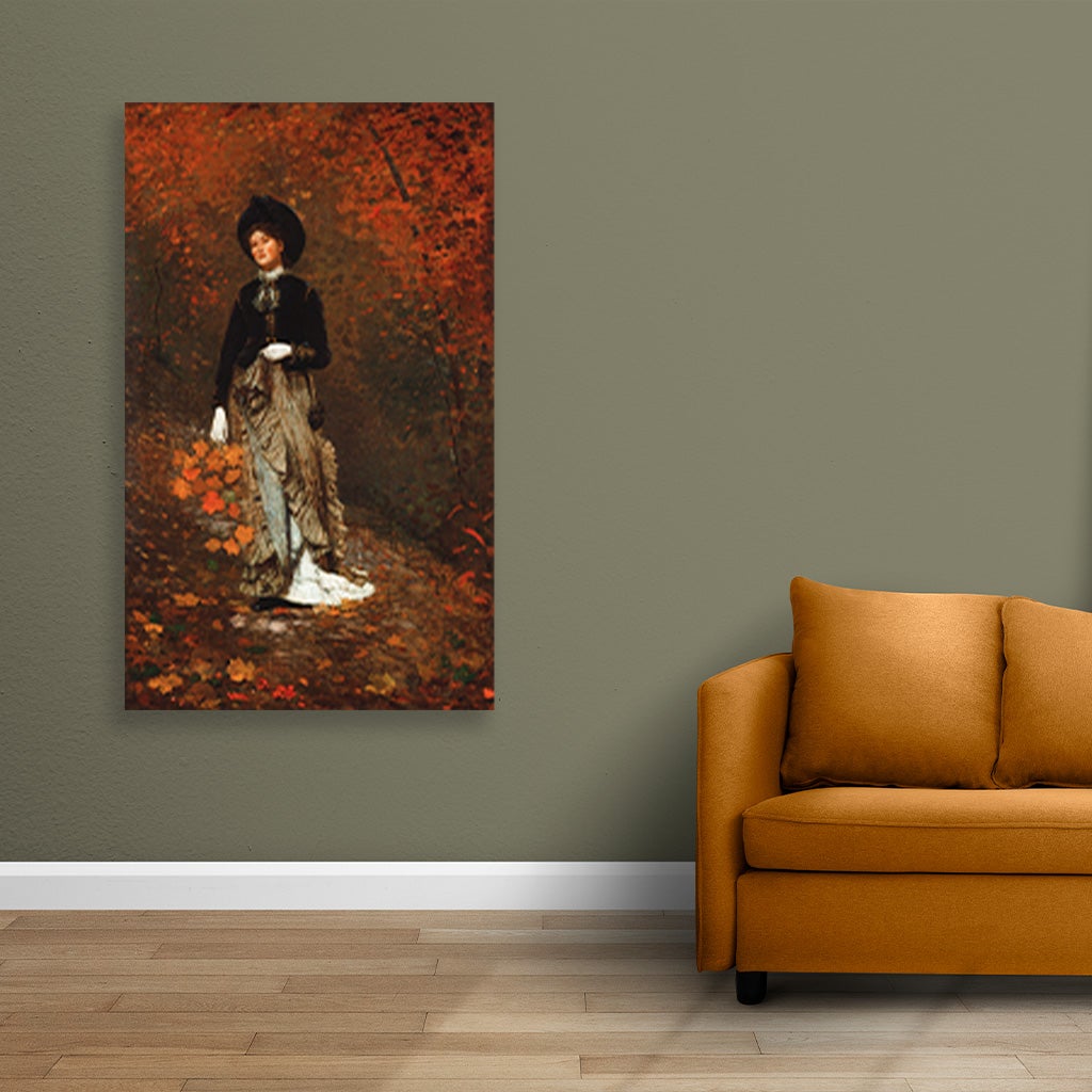 Autumn painting - Meri Deewar 2 : 3 Vertical Premium Wall Art Canvas by MeriDeewar