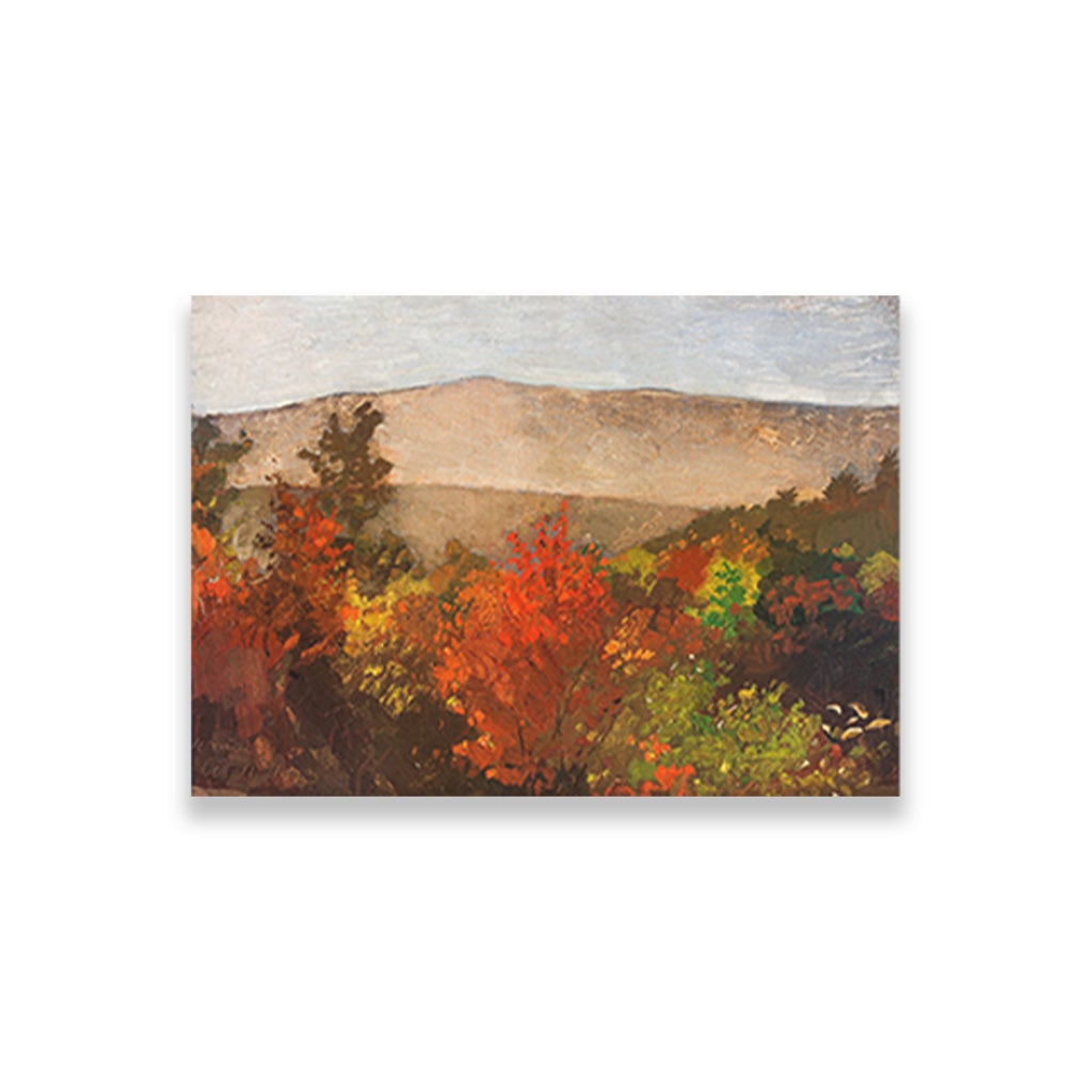 Autumn Treetops painting - Meri Deewar 3 : 2 Horizontal Premium Wall Art Canvas by MeriDeewar