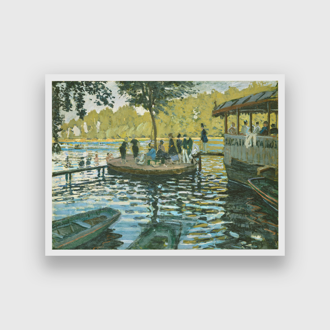 Bain à la Grenouillère Painting 4 : 3 Horizontal Premium Wall Art Canvas by MeriDeewar