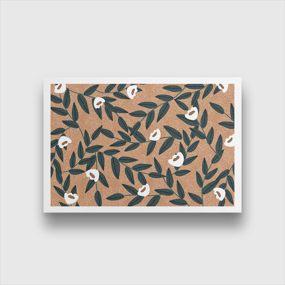 Barcelona Tulips Botanical Painting 3 : 2 Horizontal Premium Wall Art Canvas by MeriDeewar