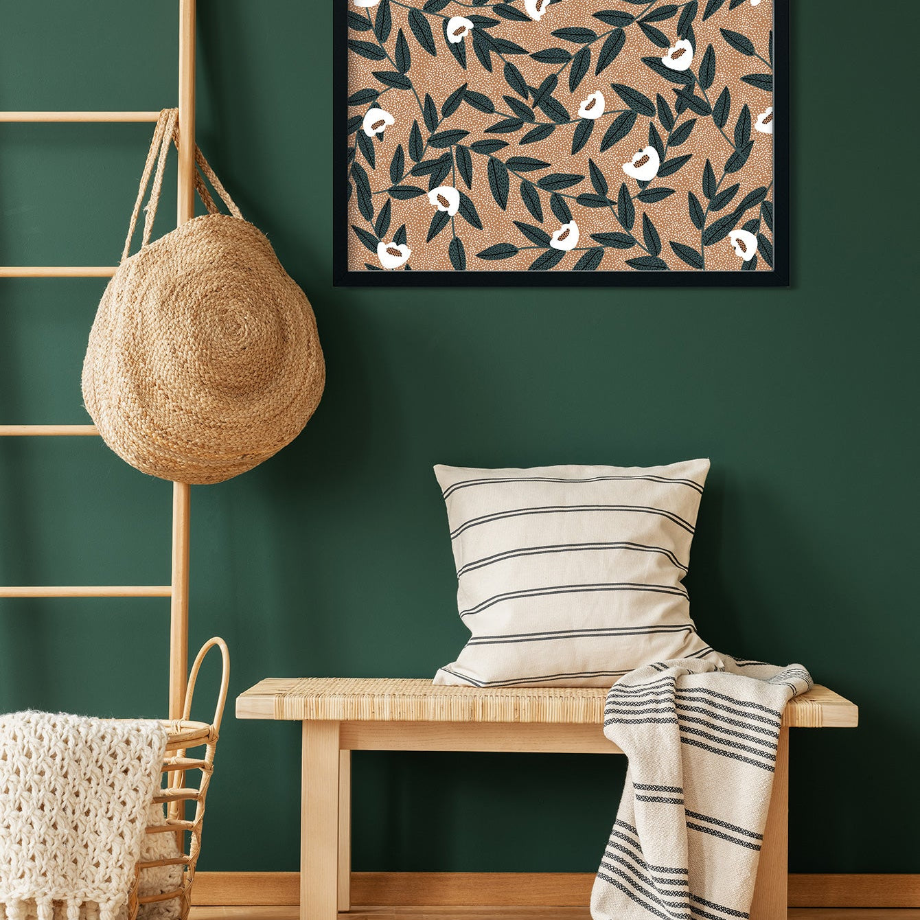 Barcelona Tulips Botanical Painting 3 : 2 Horizontal Premium Wall Art Canvas by MeriDeewar