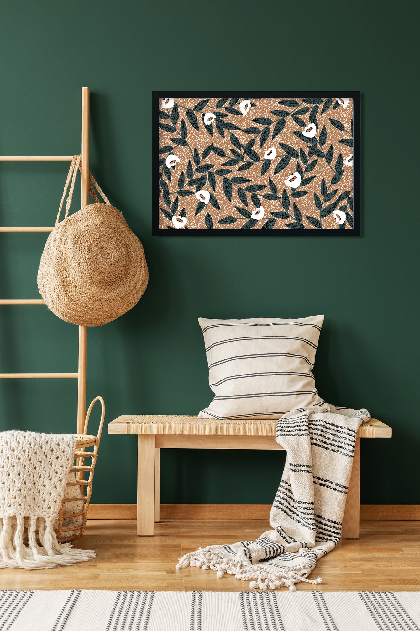 Barcelona Tulips Botanical Painting 3 : 2 Horizontal Premium Wall Art Canvas by MeriDeewar