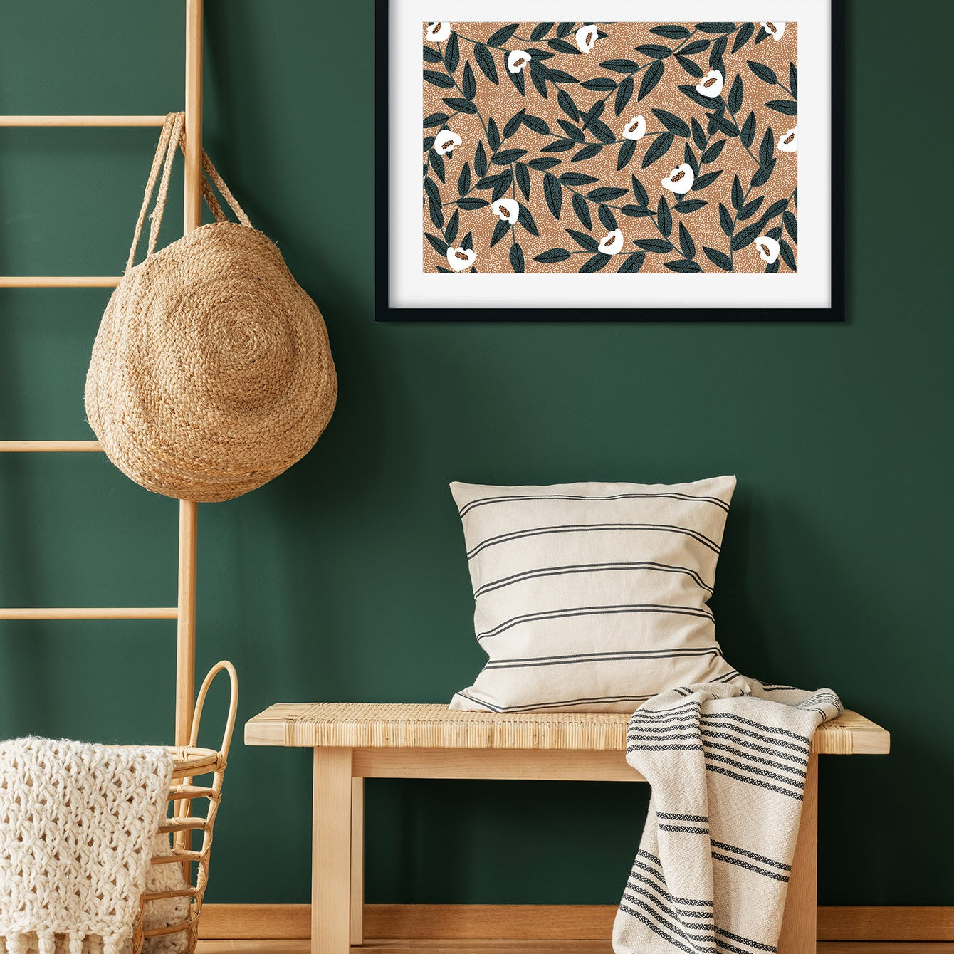 Barcelona Tulips Botanical Painting 3 : 2 Horizontal Premium Wall Art Canvas by MeriDeewar