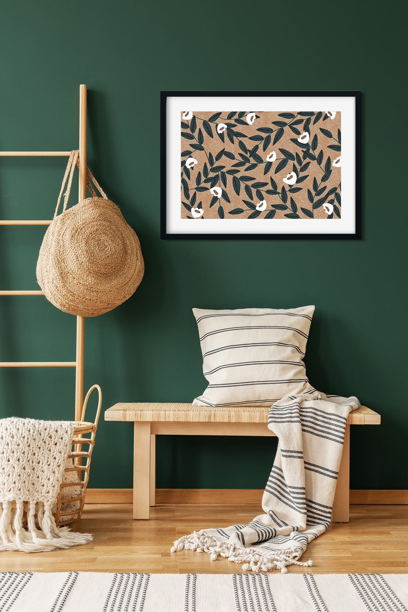 Barcelona Tulips Botanical Painting 3 : 2 Horizontal Premium Wall Art Canvas by MeriDeewar