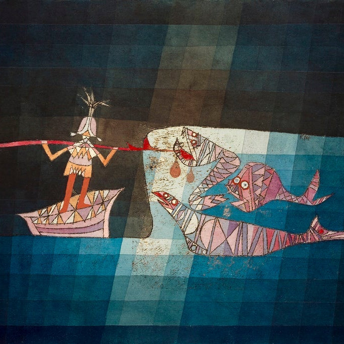 Battle scene from the funny and fantastic opera The Seafarers painting - Meri Deewar 3 : 2 Horizontal Premium Wall Art Canvas by MeriDeewar