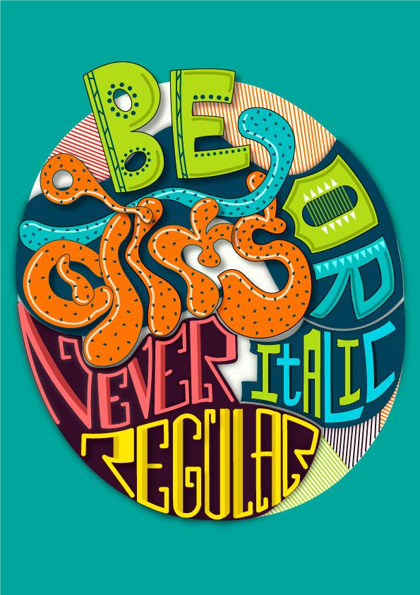 Be Bold Wall Poster Poster A3 / Poster Premium Wall Art Canvas by MeriDeewar