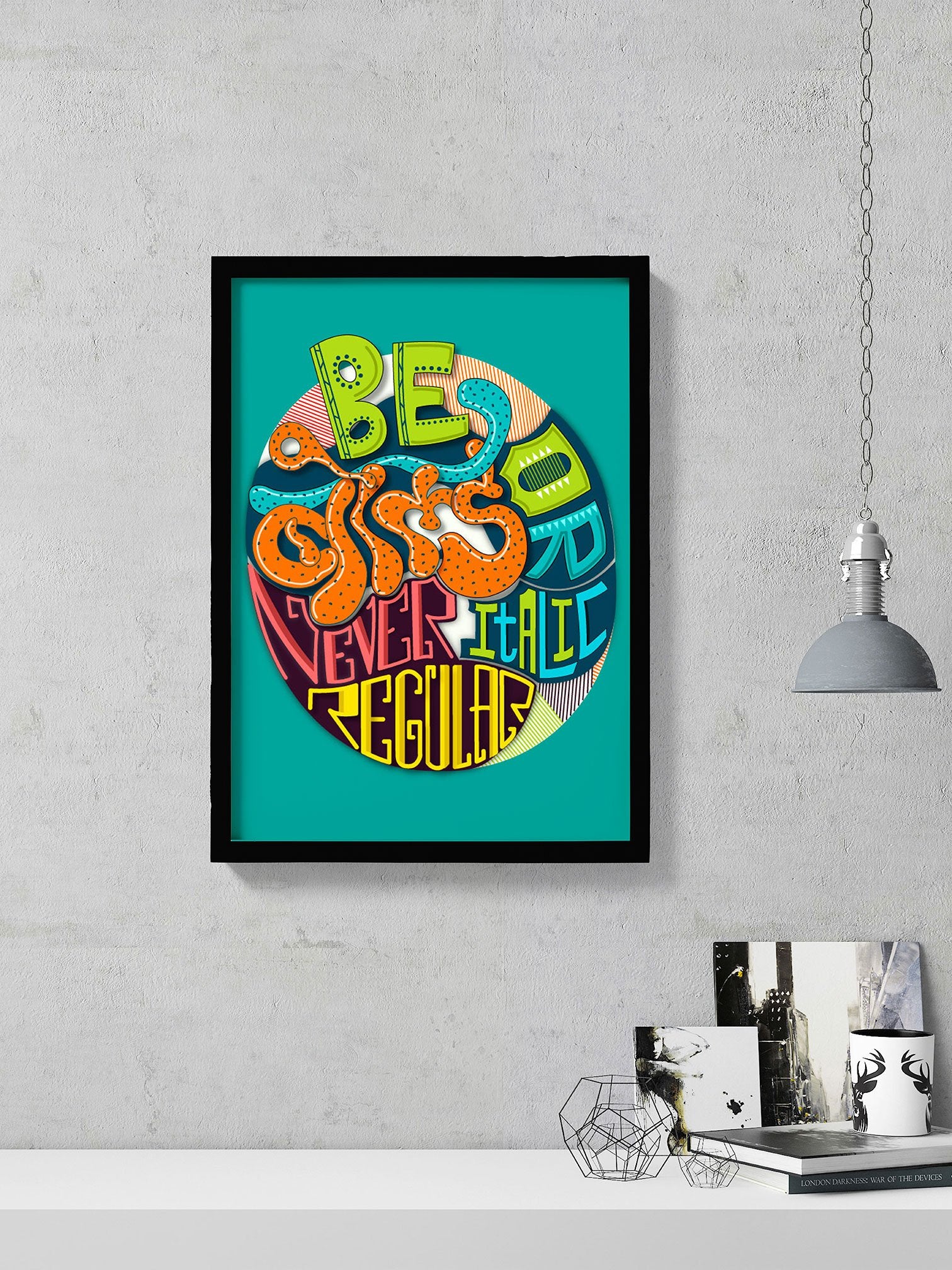 Be Bold Wall Poster Poster A3 / Poster Premium Wall Art Canvas by MeriDeewar