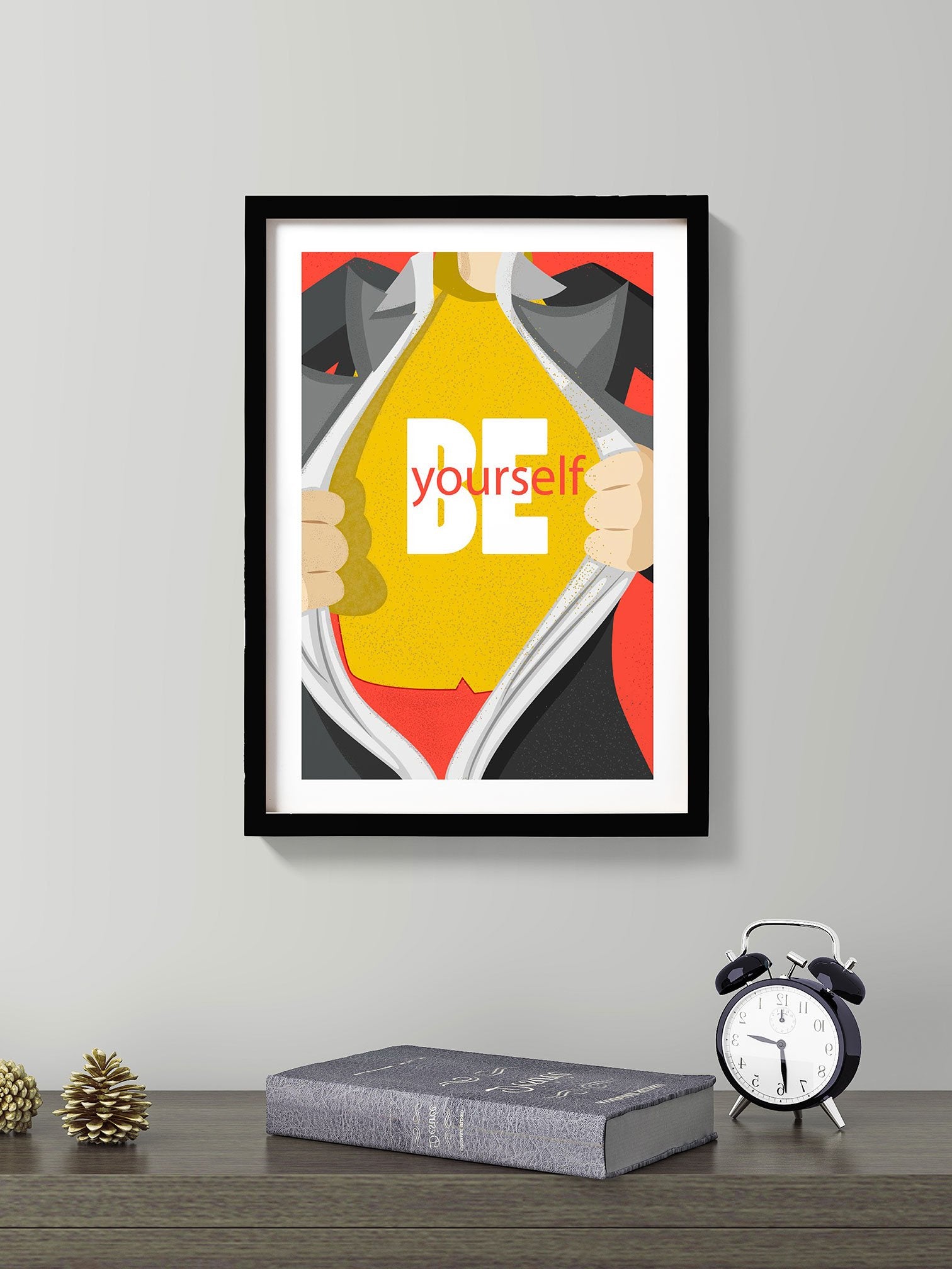 Be yourself start-up Poster Poster A3 / Poster Premium Wall Art Canvas by MeriDeewar