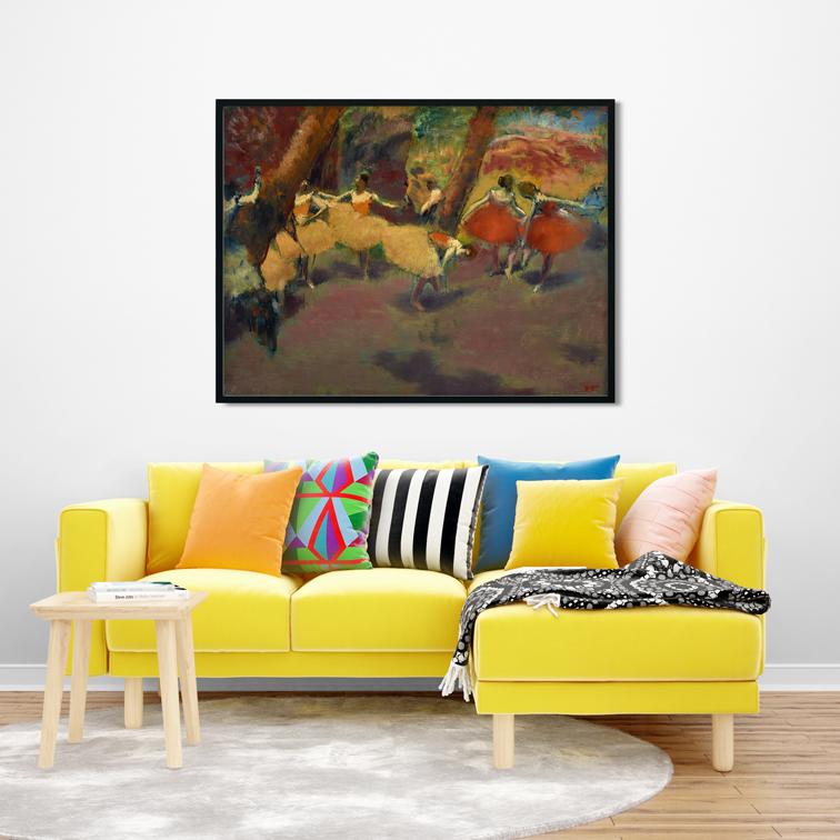 Before The Performance Painting - Meri Deewar 4 : 3 Horizontal Premium Wall Art Canvas by MeriDeewar