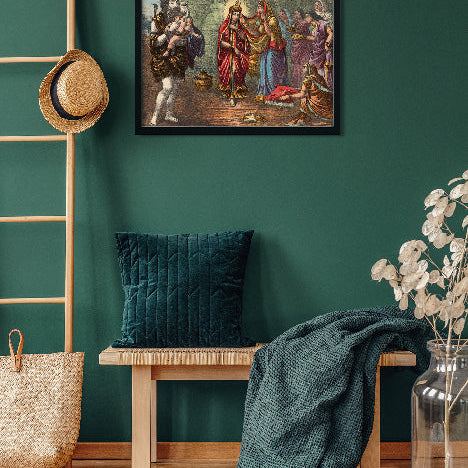 Bijaya Painting 4 : 3 Horizontal Premium Wall Art Canvas by MeriDeewar