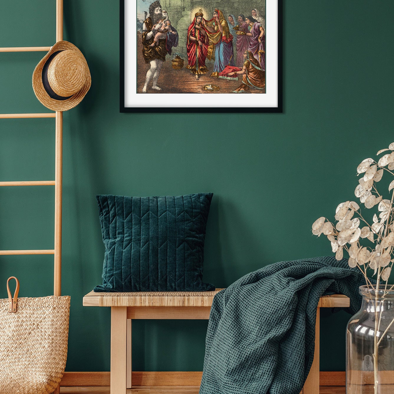 Bijaya Painting 4 : 3 Horizontal Premium Wall Art Canvas by MeriDeewar