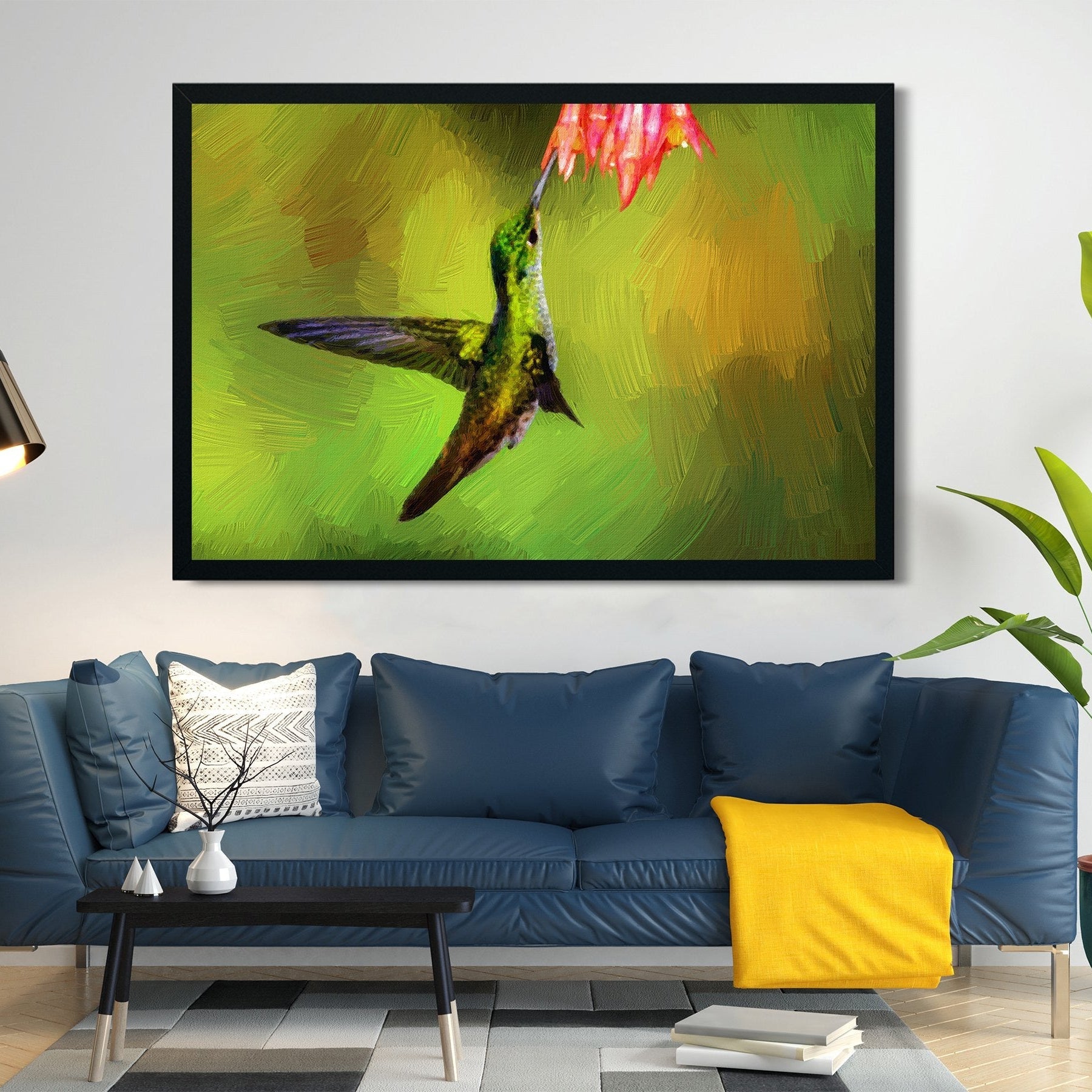Bird painting - Meri Deewar 3 : 2 Horizontal Premium Wall Art Canvas by MeriDeewar