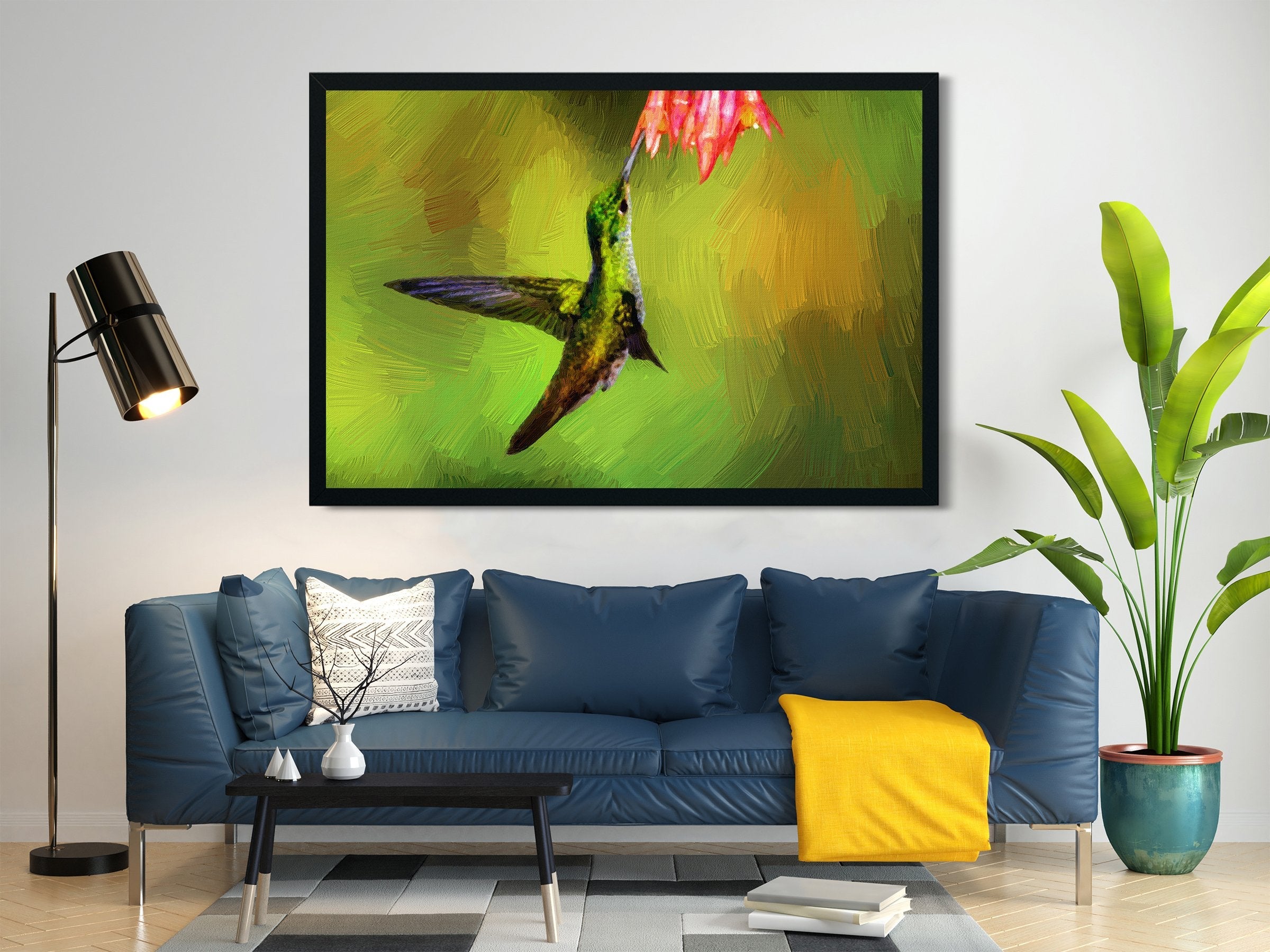 Bird painting - Meri Deewar 3 : 2 Horizontal Premium Wall Art Canvas by MeriDeewar