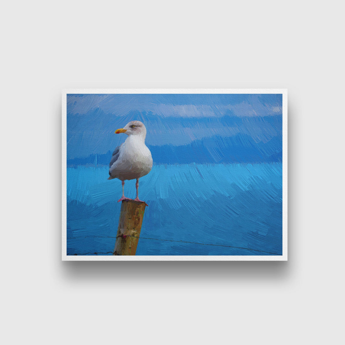 Bird Painting - Meri Deewar 4 : 3 Horizontal Premium Wall Art Canvas by MeriDeewar