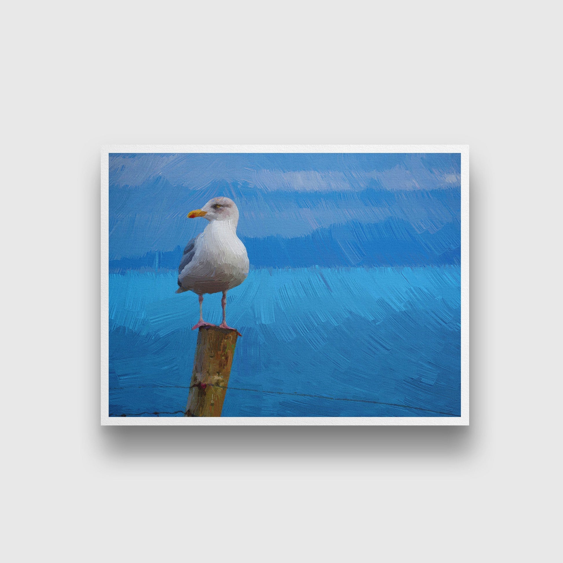 Bird Painting - Meri Deewar 4 : 3 Horizontal Premium Wall Art Canvas by MeriDeewar