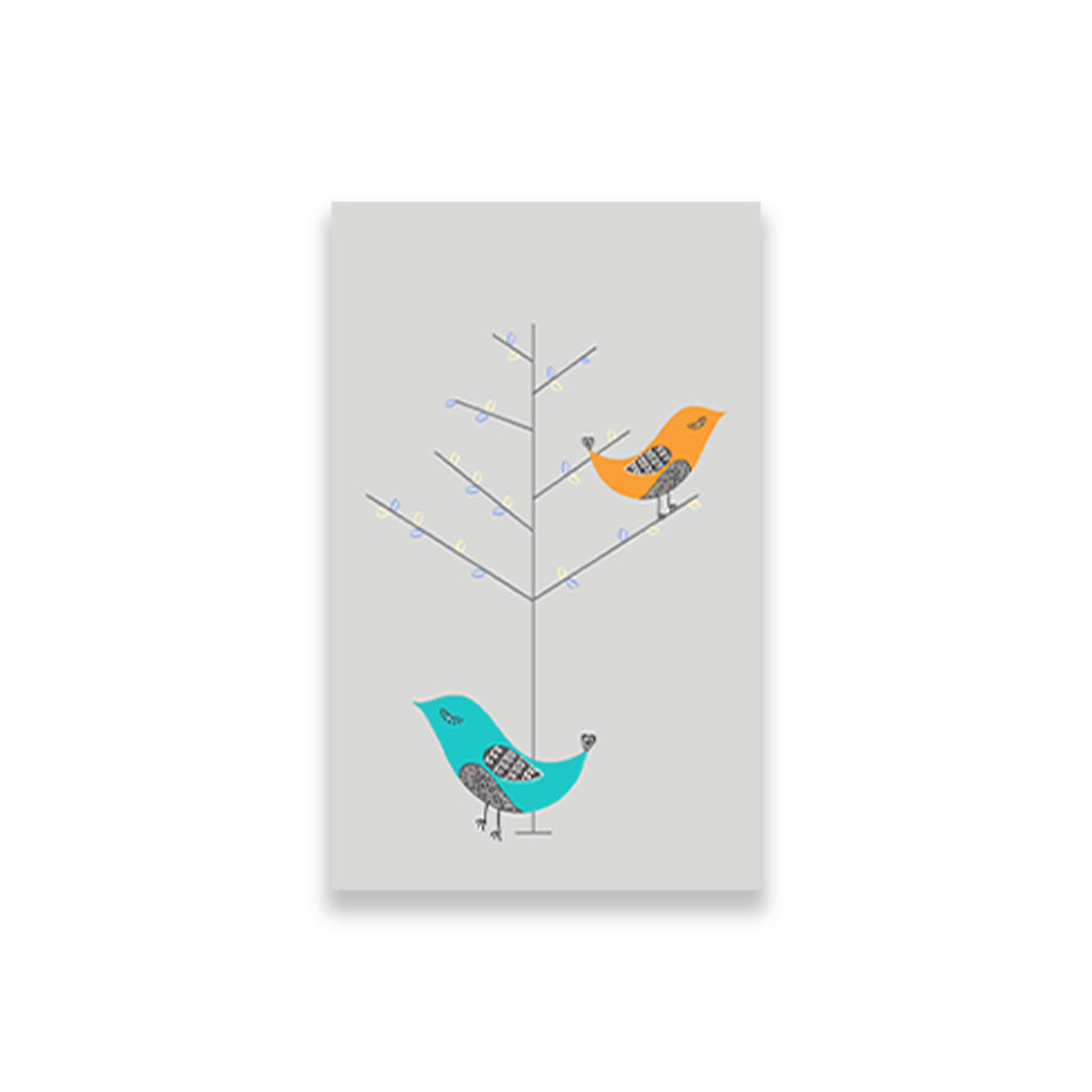 Birds For Kids Painting 2 : 3 Vertical Premium Wall Art Canvas by MeriDeewar