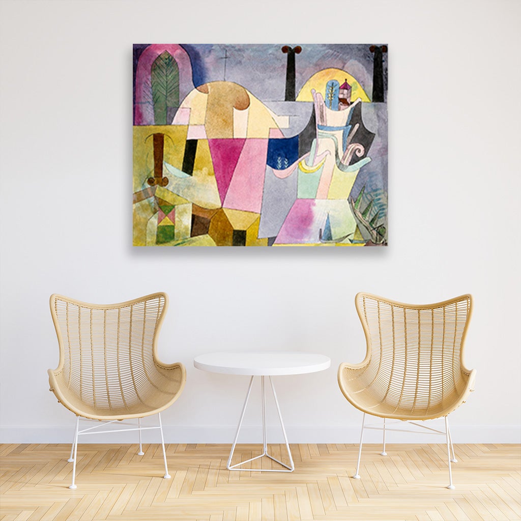Black Columns in a Landscape - Meri Deewar 5 : 4 Horizontal Premium Wall Art Canvas by MeriDeewar