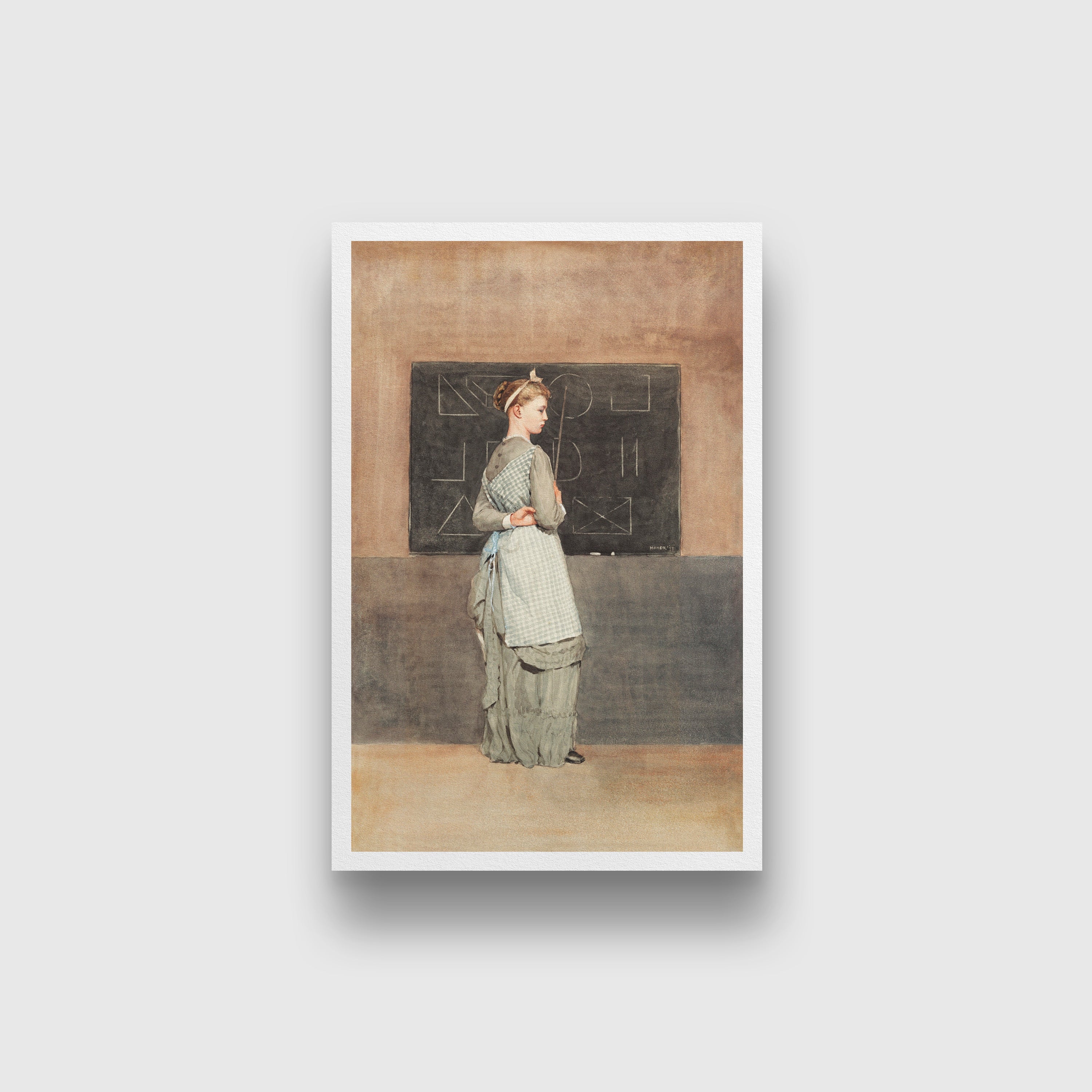 Blackboard painting - Meri Deewar 2 : 3 Vertical Premium Wall Art Canvas by MeriDeewar