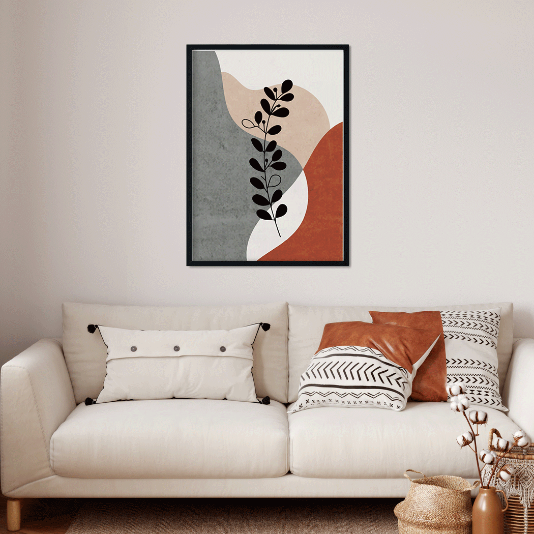 Bloom minimalist Painting 3 : 4.2 Vertical Premium Wall Art Canvas by MeriDeewar