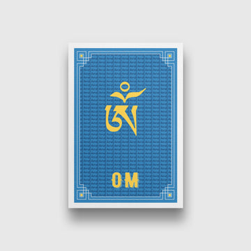 Blue-flag painting 2 : 3 Vertical Premium Wall Art Canvas by MeriDeewar